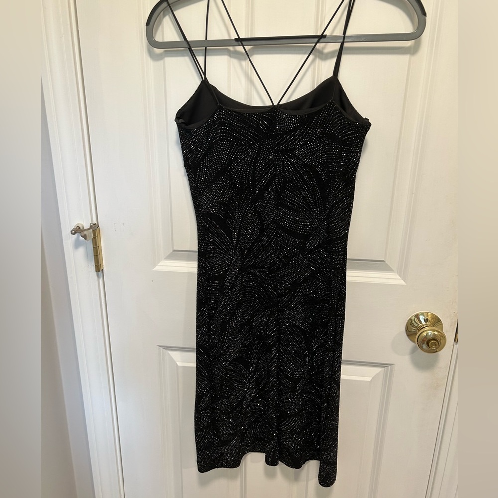 Shimmery sleeveless dress,